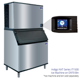 753Kg /24 Hr, Indigo NXT Half Dice Ice Cube Machine.